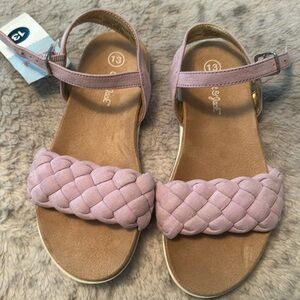 Little girls fancy cat and jack slip on sandal